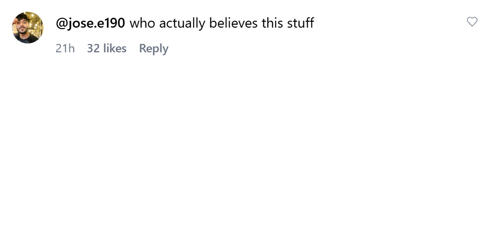 Instagram comment